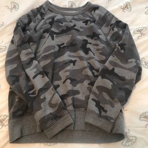 CAMOUFLAGE GRAY CREWNECK TEE